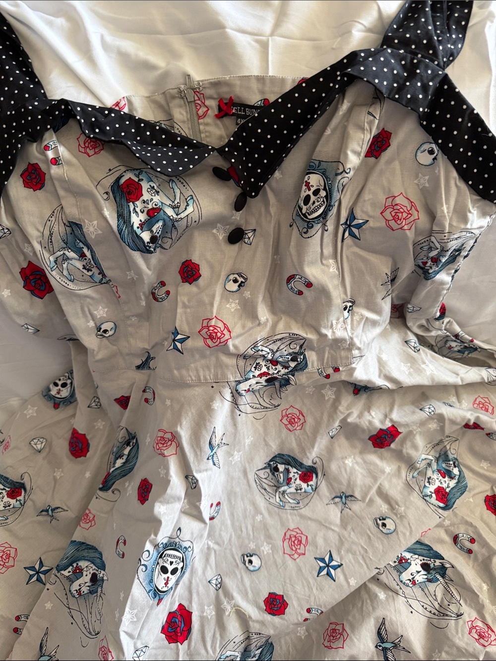 Hell Bunny 4X Pinup Dress - Picture 5 of 6